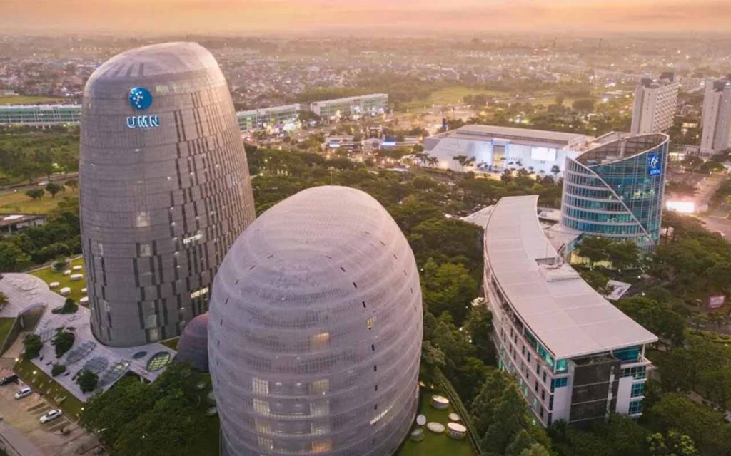 Arsitektur Futuristik New Media Tower Indonesia
