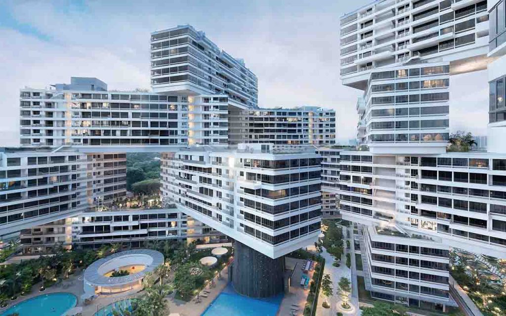 Arsitektur Futuristik The Interlace Singapore